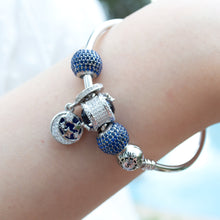 Jewdii 925スターリングシルバーブレスレットのチャームセット